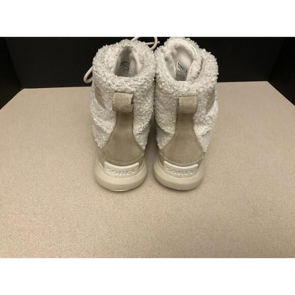 Womens Sorel Explorer II Joan Cozy Waterproof Tan/White Winter Boots. Size 7. - Picture 6 of 8